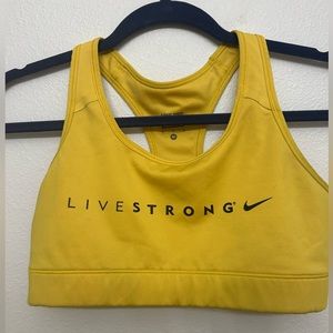 nike “live strong” sports bra